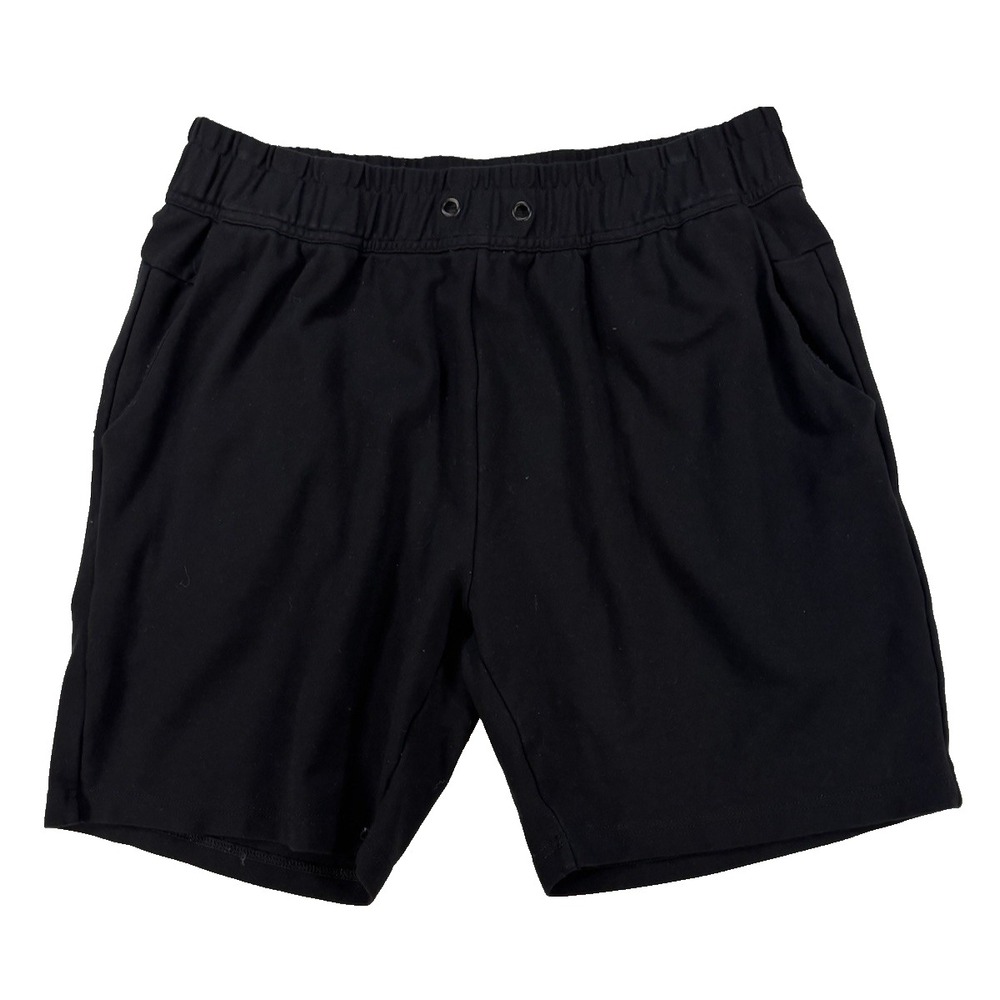 Athletex Men's Large Black Knit Shorts Performance Athleisure Active Travel